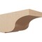 Ekena Millwork 11"W x 22"D x 11"H Wide Van Buren Rough Cedar Woodgrain TimberThane Corbel, Primed Tan CORUR11X22X11VANRCPR - alternate 1